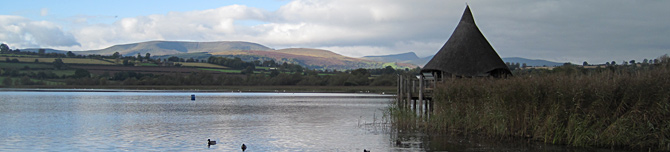 Cromlech on the edge of Llangorse Lake