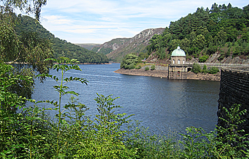 Victorian dam in the Elan Valley near Rhayadar